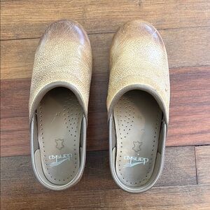 Dansko Tan Leather Clogs